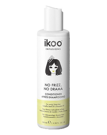 Кондиционер Разглаживающий No Frizz No Drama, IKOO 1