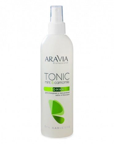 Тоник для очищения и увлажнения кожи с мятой и ромашкой, ARAVIA Professional, 300 мл 1