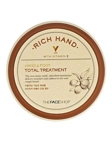 Универсальный бальзам Rich Hand V Hand & Foot Total Treatment, The Face Shop, 110 мл 2