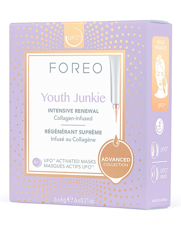 Коллагеновая маска для лица Youth Junkie Mask, Foreo, 6 шт х 6 г 1