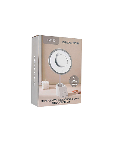 Зеркало для макияжа с подсветкой и беспроводной зарядкой LM112, Gezatone 15
