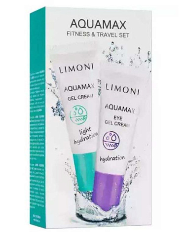 Набор Fitness & Travel Set (Aquamax Gel Cream 25ml+Aquamax Eye Gel Cream 25ml), LIMONI 3