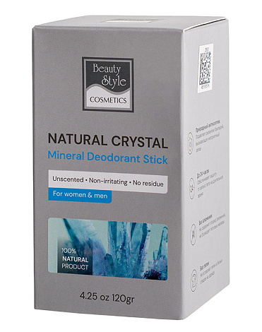 Дезодорант кристалл натуральный без запаха для женщин и мужчин, Beauty Style, 120 г 4