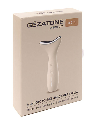 Микротоковый массажер гуаша с LED m918, Gezatone 9