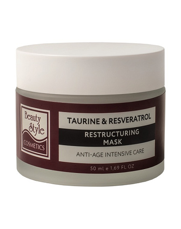 Реструктурирующая маска Anti Age plus "Taurine & Resveratrol" 50 мл Beauty Style 1