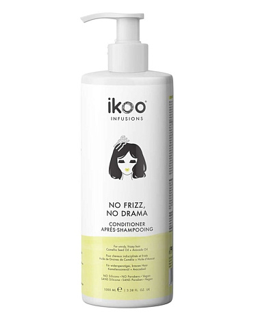 Кондиционер Разглаживающий No Frizz No Drama, IKOO 3