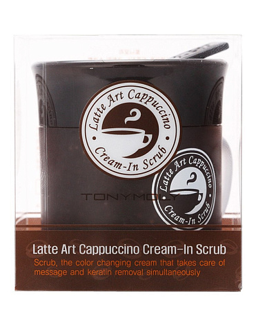 Скраб для лица Latte Art Cappuchino Cream In Scrub, Tony Moly 3