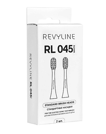 Насадки на электрическую зубную щетку RL045, цвет белый (2 шт.), Revyline 3