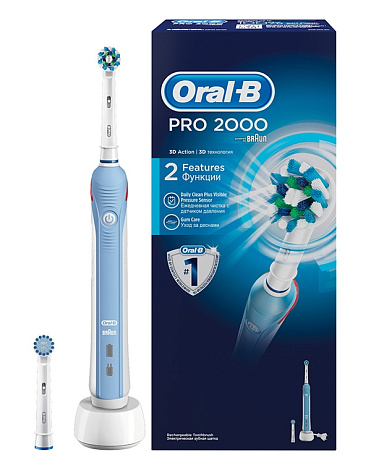 Электрическая зубная щетка Braun Oral-B Cross Action 2000/D20.523.2M 1