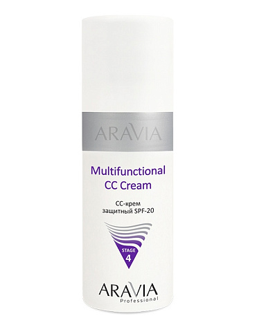 CC-крем защитный SPF - 20 Multifunctional CC Cream, ARAVIA Professional, 150 мл 1