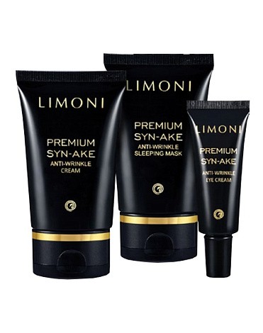 Набор для лица Premium Syn-Ake Anti-Wrinkle Care Set (Cream 50ml+ Eye Cream+ Sleeping Mask 50ml), Limoni 2