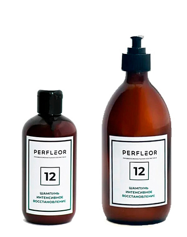 Шампунь для волос интенсивное восстановление 12, Perfleor 3