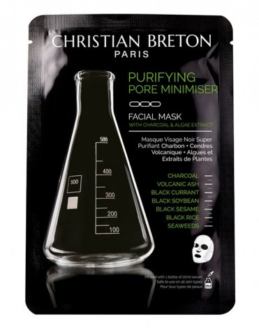Чёрная маска для глубокого очищения Christian Breton, 20мл х 3шт 1