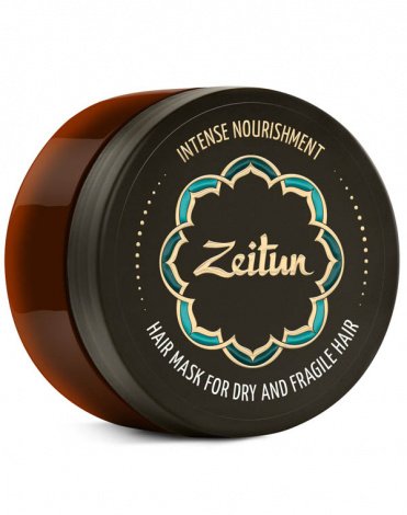 Маска "Интенсивное питание" для сухих и ломких волос с маслом ши и клещевины египетской Zeitun 1