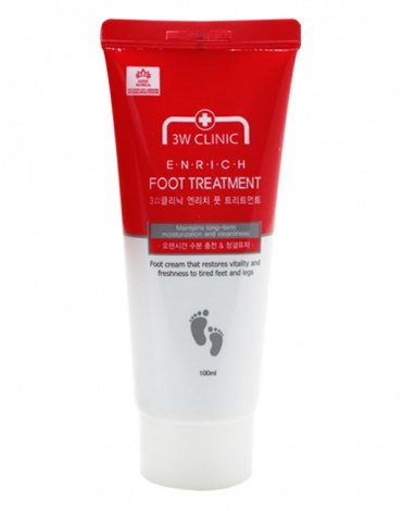  Крем для ног лечебный Enrich Foot Treatment, 3W Clinic, 100 мл 1