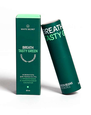 Дентальный парфюм Breath Tasty Green, White Secret 7