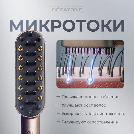 Лазерная расческа от выпадения волос Hair Clinic Expert HS589, Gezatone 14