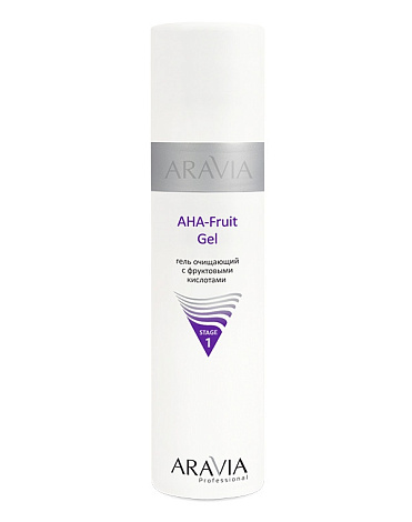 Гель очищающий с фруктовыми кислотами AHA - Fruit Gel ARAVIA Professional, 250 мл 1