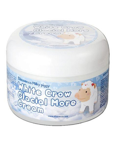 Крем для сияния кожи лица White Crow Glacial More Cream Elizavecca, 100 мл 1