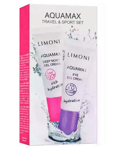 Набор Travel & Sport Set (Aquamax Deep Moist Gel Cream 25ml+Aquamax Eye Gel Cream 25ml) LIMONI  3