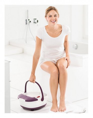 Гидромассажная ванночка для ног FB 21, Beurer, белый/фиолетовый 5