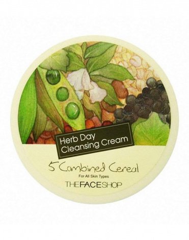 Очищающий крем Herb Day Cleansing Cream Five Grain, The Face Shop, 150 мл 2