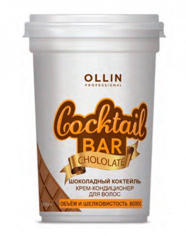 Крем-кондиционер для волос Шоколадный коктейль объём и шелковистость Cocktail BAR, Ollin 1