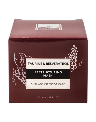 Реструктурирующая маска Anti Age plus "Taurine & Resveratrol" 50 мл Beauty Style 3