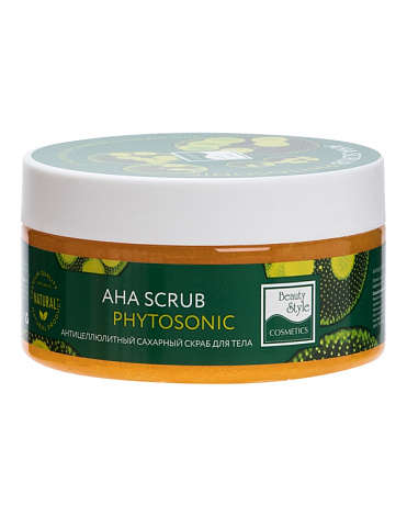 Антицеллюлитный сахарный скраб для тела "AHA Scrub Phytosoniс" Beauty Style, 200 мл 1