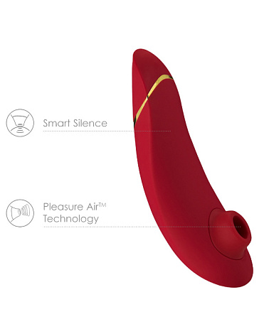 Стимулятор с уникальной технологией Pleasure Air Premium, красный, Womanizer 3