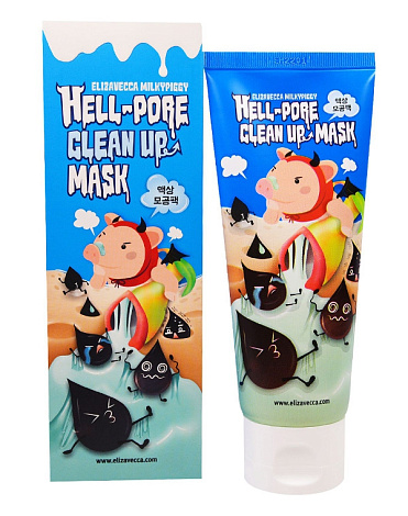 Маска-пленка для очищения пор Hell Pore Clean Up Mask Elizavecca, 100 мл 1