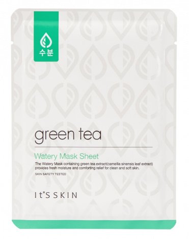Тканевая маска для жирной и комбинированной кожи "Green Tea", It's Skin, 17 г 1
