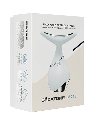 Массажер-скребок гуаша и микротоки для лица m915, Gezatone 5