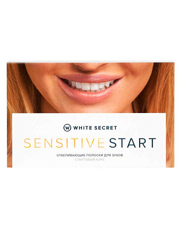 Отбеливающие полоски Sensitive Start 7 саше White Secret 1