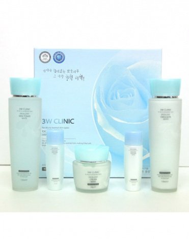 Отбеливание Набор для ухода за кожей лица Excelent White Skincare 3 kit Set, 3W Clinic 3